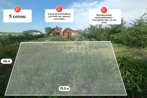 Участок в Краснодарский край, Темрюк ул. Ветеранов (5.0 сот.)