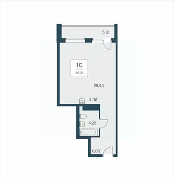 1-к кв. Новосибирская область, Новосибирск Красный просп., 180 (47.2 ...