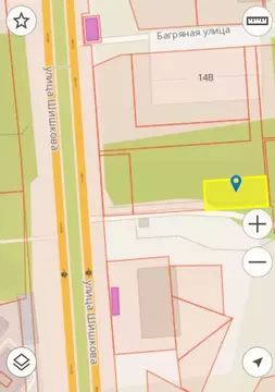 Участок в Воронежская область, Воронеж Багряная ул., 14В (3.5 сот.)