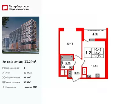1-к кв. Ленинградская область, Всеволожский район, Свердловское ...