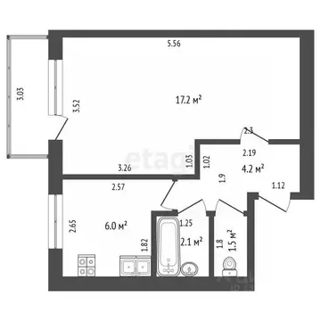 1-к кв. Белгородская область, Шебекино ул. Свободы, 48 (31.0 м)