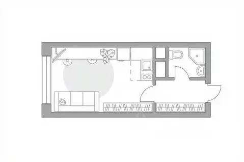 Студия Московская область, Балашиха ул. Яганова, 3 (23.4 м)