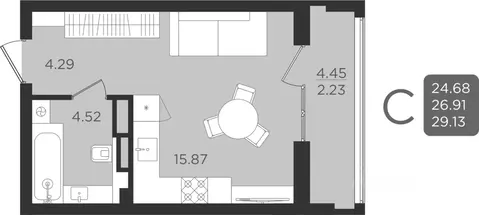1-к кв. Калининградская область, Калининград ул. Старшины Дадаева, ...