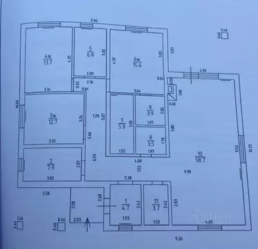 Дом в Калининградская область, Гурьевский муниципальный округ, пос. ...