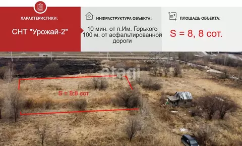 Участок в Хабаровский край, Хабаровск Урожай-2 СНТ,  (8.8 сот.)