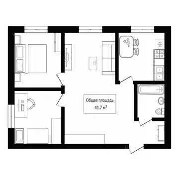 3-к кв. Алтай, Горно-Алтайск Коммунистический просп. (41.7 м)