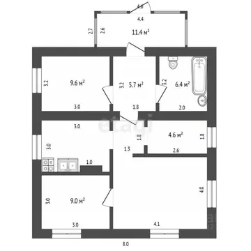 Дом в Тамбовская область, Тамбовский муниципальный округ, д. Орловка ...