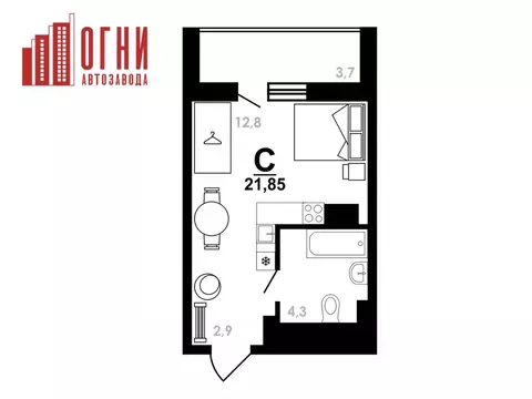 Студия Нижегородская область, Нижний Новгород Коломенская ул., 8к4 ...