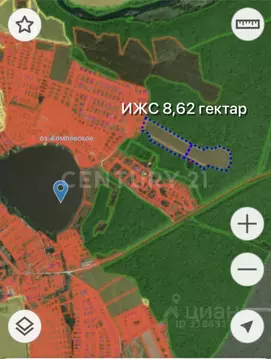 Участок в Калужская область, Совхоз Боровский с/пос, д. Комлево  (8.62 ...