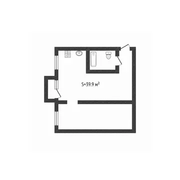 2-к кв. Алтайский край, Бийск Социалистическая ул., 2Б (39.9 м)