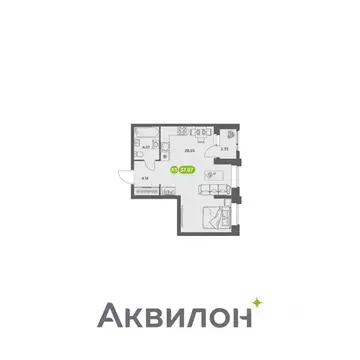 Студия Архангельская область, Архангельск АКвартал жилой комплекс ...