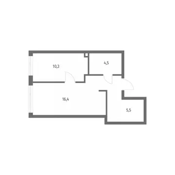 1-к кв. Калининградская область, Калининград пос. Лермонтовский, ул. ...