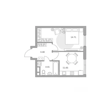 1-к кв. Москва 2-й Грайвороновский проезд (35.25 м)