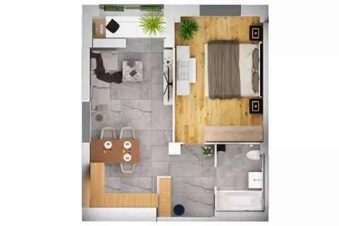 1-к кв. Волгоградская область, Волжский 32А мкр, Горизонт жилой ...