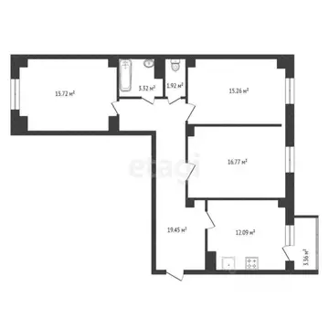 3-к кв. Красноярский край, Красноярск Северное ш., 48 (85.7 м)