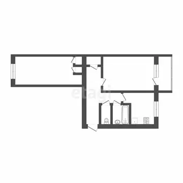 2-комнатная квартира: Тюмень, Ялуторовская улица, 14 (46 м)