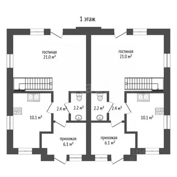 Таунхаус в Тамбовская область, Тамбов Астраханская ул., 1 (104 м)