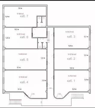 Офис в Томская область, Томск Комсомольский просп., 68/2 (55 м)