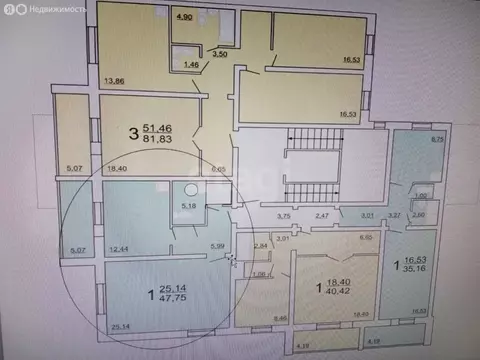 1-комнатная квартира: Челябинск, Омская улица, 10 (51 м)