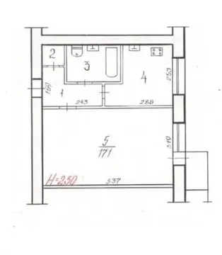 1-к кв. Волгоградская область, Волгоград Двинская ул., 2 (30.6 м)