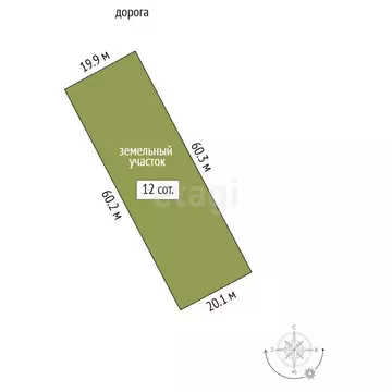 Участок в Мысовское сельское поселение, село Семёновка, Крымская улица ...