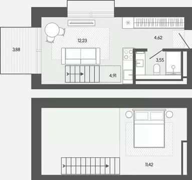 1-к кв. Алтай, Майминский район, пос. Карлушка  (40.6 м)