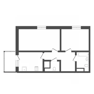 2-к кв. Тюменская область, Тюмень ул. Бакинских Комиссаров, 3 (58.9 м)