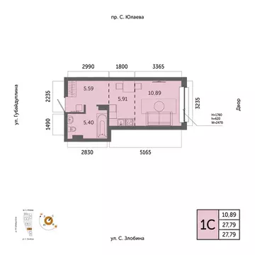1-к кв. Башкортостан, Уфа Зеленая Роща жилрайон, Урбаника жилой ...