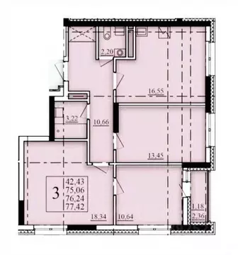 3-к кв. Башкортостан, Уфа Затон-Восточный жилрайон, Паруса жилой ...