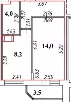 1-к кв. Ленинградская область, Всеволожск ш. Дорога Жизни, 7к2 (30.8 ...