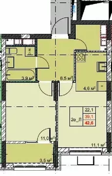 2-к кв. Приморский край, Владивосток Бам мкр,  (42.6 м)