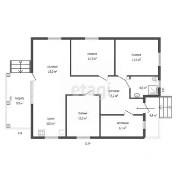 Дом в Свердловская область, Белоярский муниципальный округ, ...