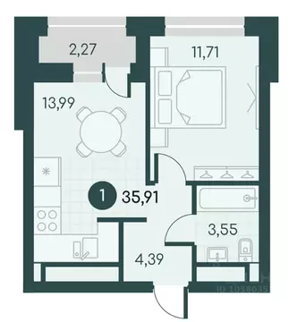 1-к кв. Курганская область, Курган Малиновые высоты жилой комплекс ...