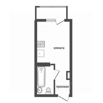 Студия Воронежская область, Воронеж ул. Ворошилова, 63/2 (16.5 м)