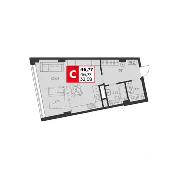 1-к кв. Ростовская область, Ростов-на-Дону ул. Штахановского, 24/2 ...