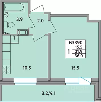 1-к кв. Ленинградская область, Всеволожский район, д. Новое Девяткино ...