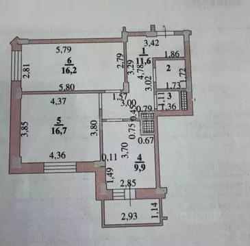 2-к кв. Липецкая область, Липецк ул. Хренникова, 4 (58.9 м)
