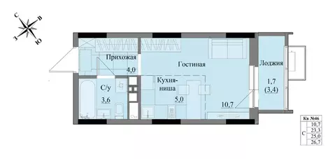 Студия Удмуртия, Ижевск Краски Леса жилой комплекс (25.0 м)