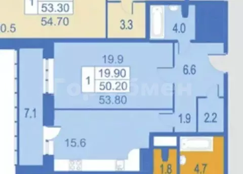 Продается 1-комнатная квартира