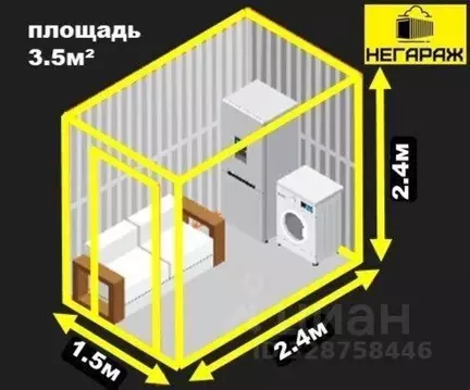 Гараж в Санкт-Петербург ш. Суздальское, 36к1 (3 м)