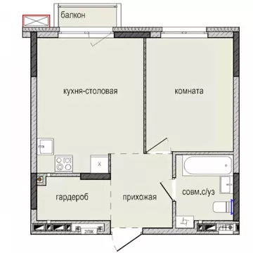 1-к кв. Удмуртия, Ижевск Культбаза жилрайон, 8-й мкр, Ежевика жилой ...