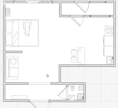 1-комнатная квартира: Люберцы, Хлебозаводской проезд, 1А (28.8 м)