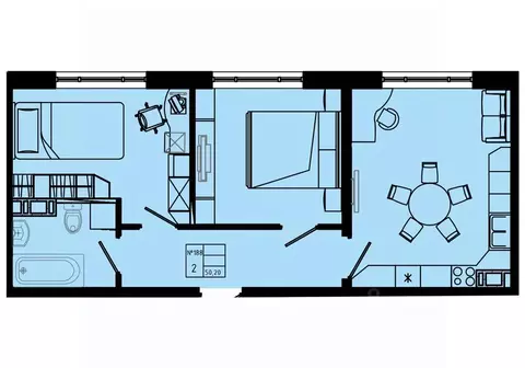 2-к кв. Ленинградская область, Коммунар г. Гатчинский муниципальный ...