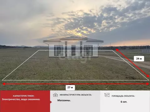 Участок в Крым, Симферопольский район, с. Доброе ул. Клубничная (6.0 ...