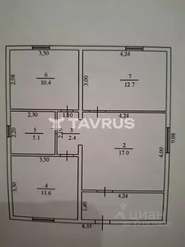 Дом в Крым, Симферопольский район, Трудовское с/пос, Земляне садовое ...