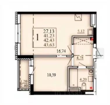 1-к кв. Башкортостан, Уфа Затон-Восточный жилрайон, Паруса жилой ...