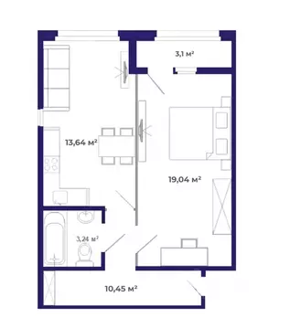 1-к кв. Иркутская область, Иркутский муниципальный округ, Маркова рп, ...