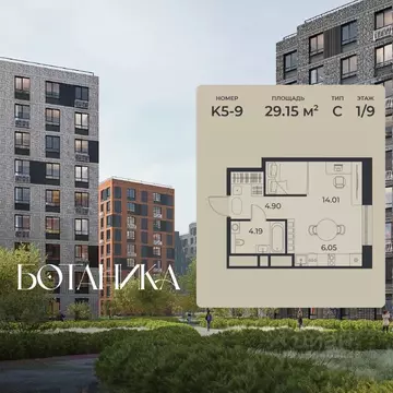 Студия Липецкая область, Липецк Авторский жилрайон, Ботаника жилой ...
