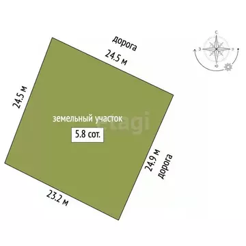 Участок в Вологодская область, пос. Непотягово  (5.79 сот.)