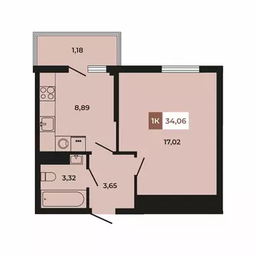 1-комнатная квартира: Щепкинское сельское поселение, посёлок ...
